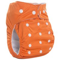Fancy Pants Bamboo Nappy with Microfibre Inserts, Tangerine (Orange)